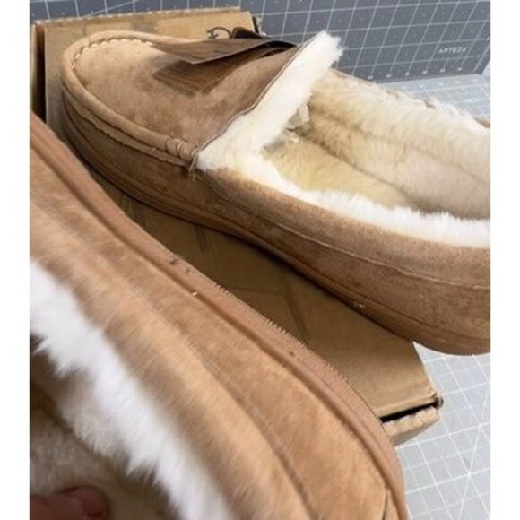 Men's LAMO Harrison Chestnut Moccasin Size 11 US Slip-On - Picture 7 of 9